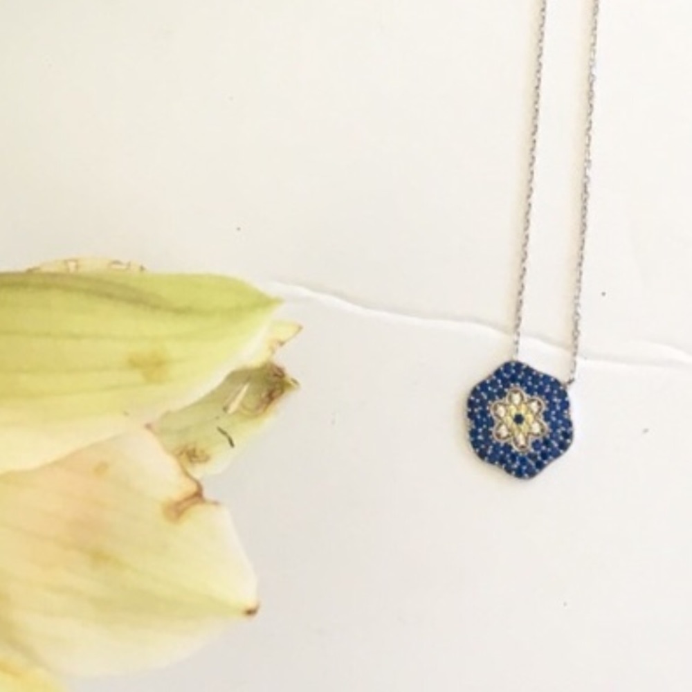 🧿 FLOWER 🧿 Sterling Silver Adjustable Necklace